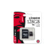 Карта памяти Kingston microSDXC 128GB Class 10 UHS-I R45/W10MB/s + SD адаптер